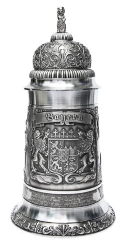 Giant Bavaria Pewter Beer Stein 8 Giant Bavaria Pewter Beer Stein -Beer Stein Store Giant Bavaria Pewter Beer Stein SK60313 FNT SM 89064.1398609074