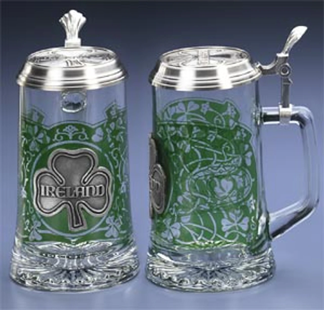 Ireland Glass Beer Stein 3 Ireland Glass Beer Stein