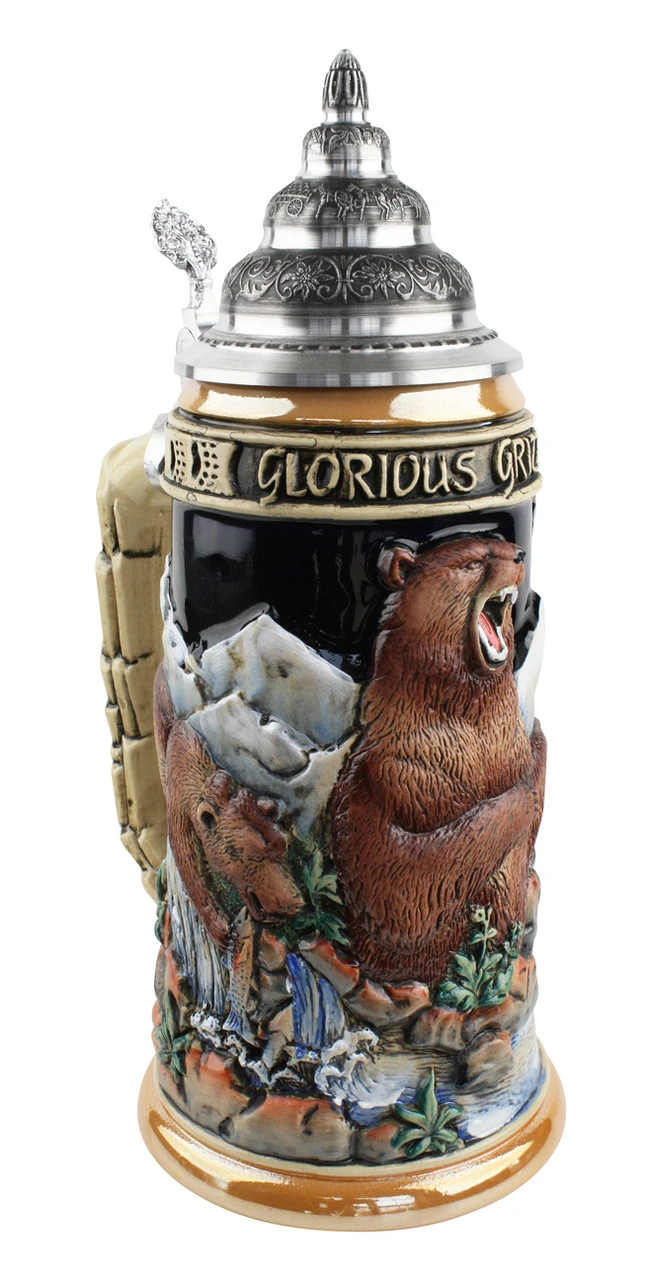 Glorious Grizzly Bear Beer Stein 4 Glorious Grizzly Bear Beer Stein - Image 2