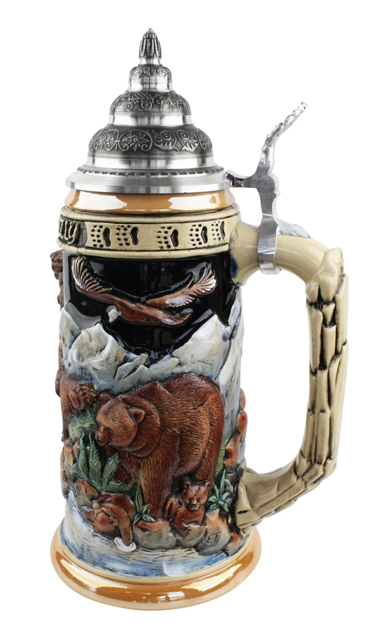 Glorious Grizzly Bear Beer Stein 7 Glorious Grizzly Bear Beer Stein - Image 5