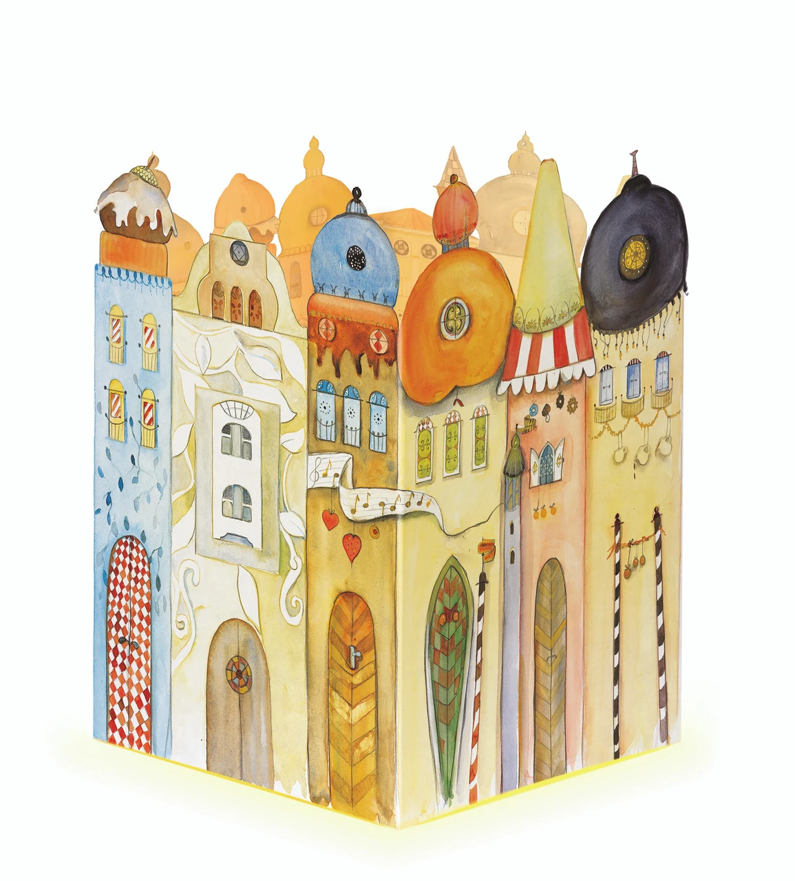 Glowing Town Large 3D German Advent Calendar 3 Glowing Town Large 3D German Advent Calendar