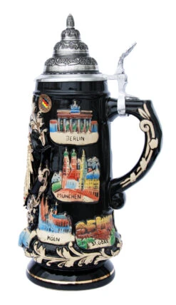 Gold Eagle Deutschland Panorama Beer Stein 7 Gold Eagle Deutschland Panorama Beer Stein -Beer Stein Store Gold German Eagle Deutschland Panorama Beer Stein K741SZG RS SM 70842.1401397351