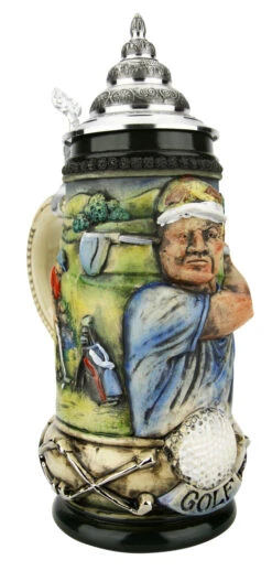 Golfer German Beer Stein 17 Golfer German Beer Stein -Beer Stein Store Golfer German Beer Stein K393RZGO LA SM 37982.1653414050