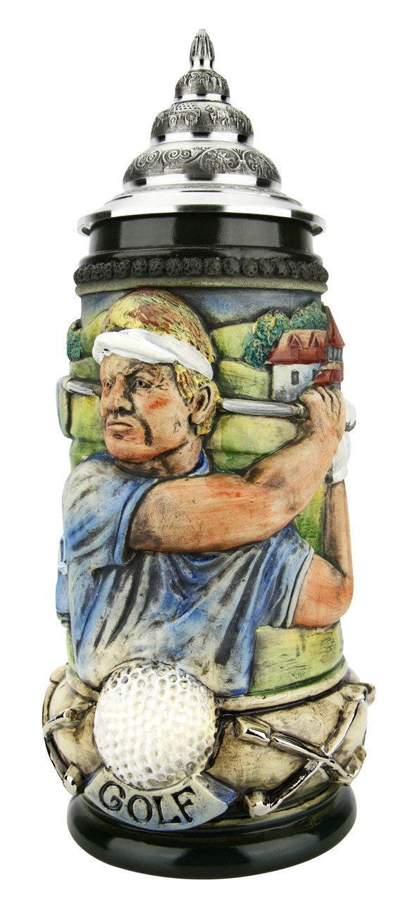 Golfer German Beer Stein 4 Golfer German Beer Stein - Image 2
