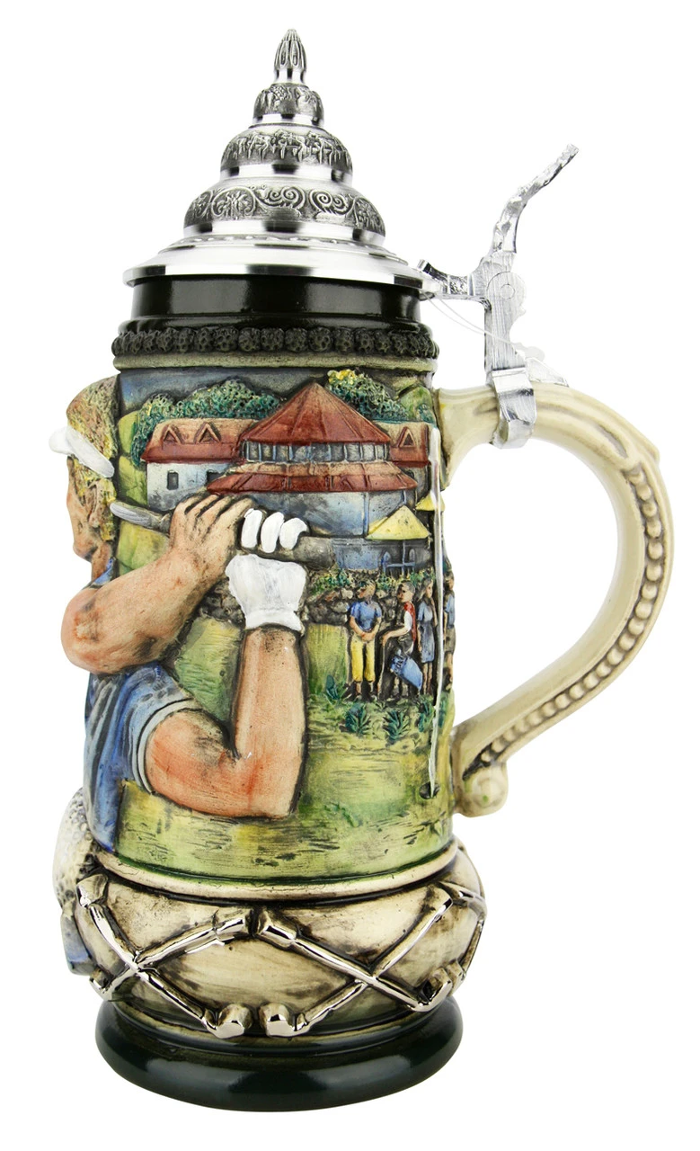 Golfer German Beer Stein 6 Golfer German Beer Stein - Image 4