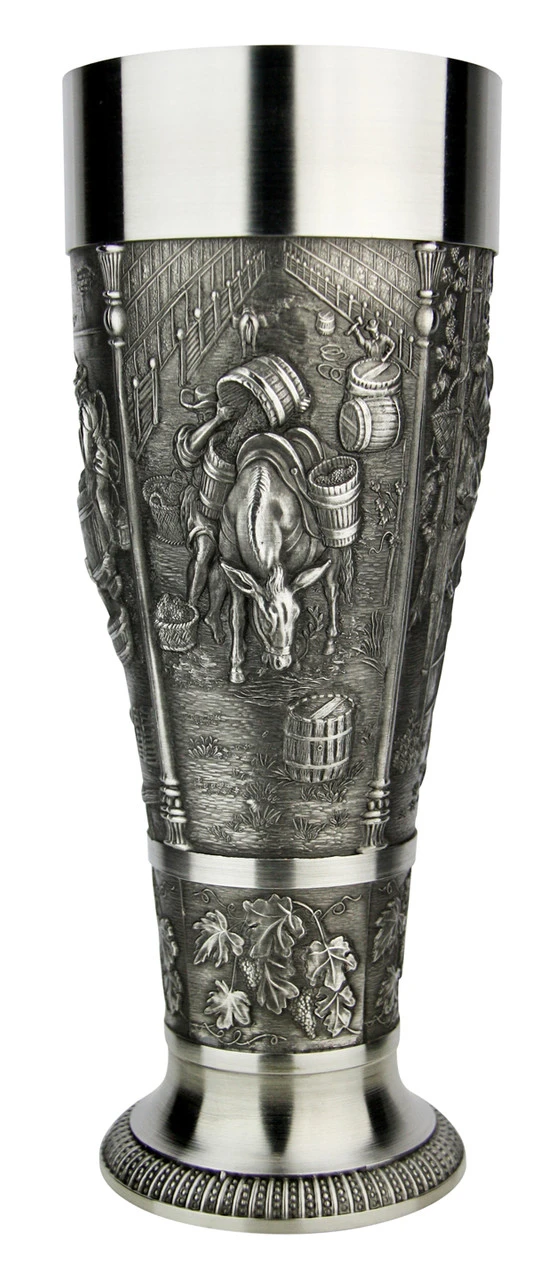 Grape Harvest Pewter Wheat Beer Tulip 5 Grape Harvest Pewter Wheat Beer Tulip - Image 3