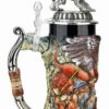 Griffin Beer Stein With 3D Griffin Pewter Lid 1 Griffin Beer Stein With 3D Griffin Pewter Lid -Beer Stein Store Griffon Beer Stein with 3D Griffon Lid KT4001BG LS SM 93845.1495580182