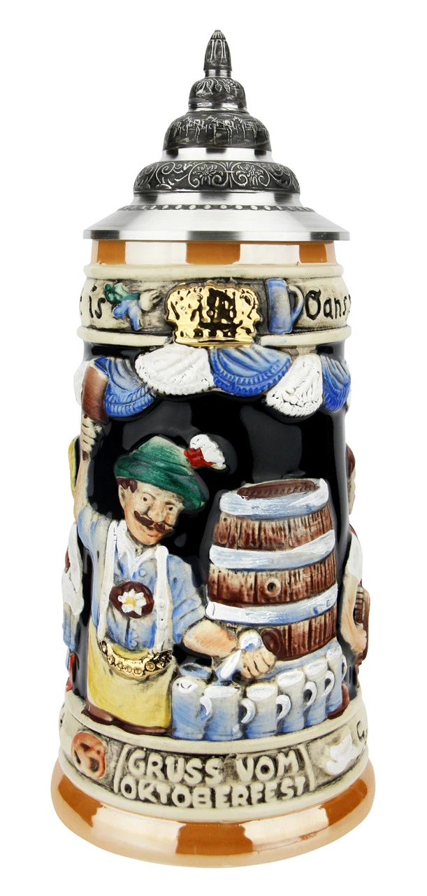 Gruss Von Oktoberfest Prosit Beer Stein 3 Gruss Von Oktoberfest Prosit Beer Stein