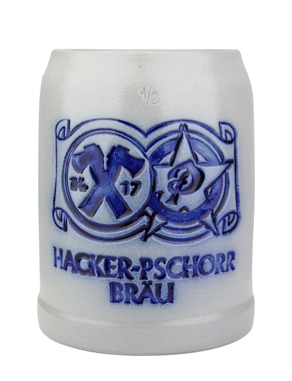 Hacker Pschorr Brewery 0.5 Liter Salt Glaze Stoneware Beer Mug 3 Hacker Pschorr Brewery 0.5 Liter Salt Glaze Stoneware Beer Mug