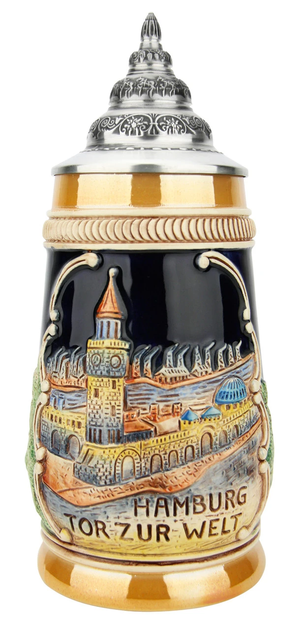 Hamburg German Beer Stein 3 Hamburg German Beer Stein