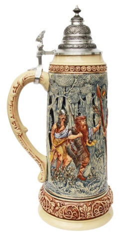 King Limitaet 2014 | Hermann The German Handpainted Beer Stein 7 King Limitaet 2014 | Hermann The German Handpainted Beer Stein -Beer Stein Store Hermann the German Limitat 2014 Beer Stein K2044B LS SM 13270.1400600109