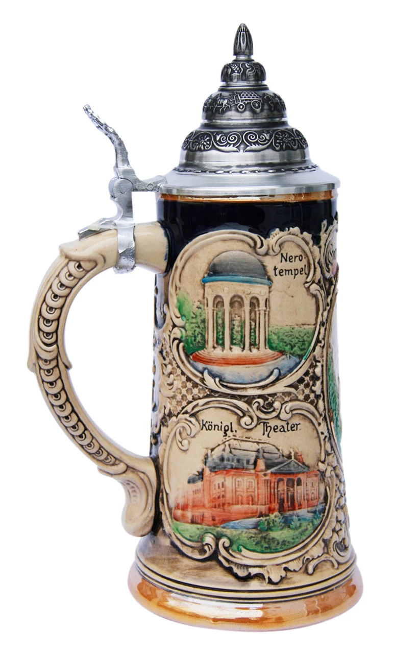 Historical Wiesbaden Beer Stein 4 Historical Wiesbaden Beer Stein - Image 2