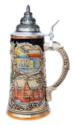 Historical Wiesbaden Beer Stein 7 Historical Wiesbaden Beer Stein -Beer Stein Store Historical Wiesbaden Beer Stein K303HW RS SM 90988.1398609357