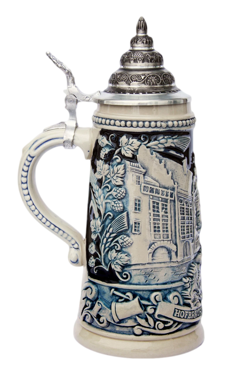 Hofbrauhaus Munich Brewery Beer Stein Cobalt 5 Hofbrauhaus Munich Brewery Beer Stein Cobalt - Image 3