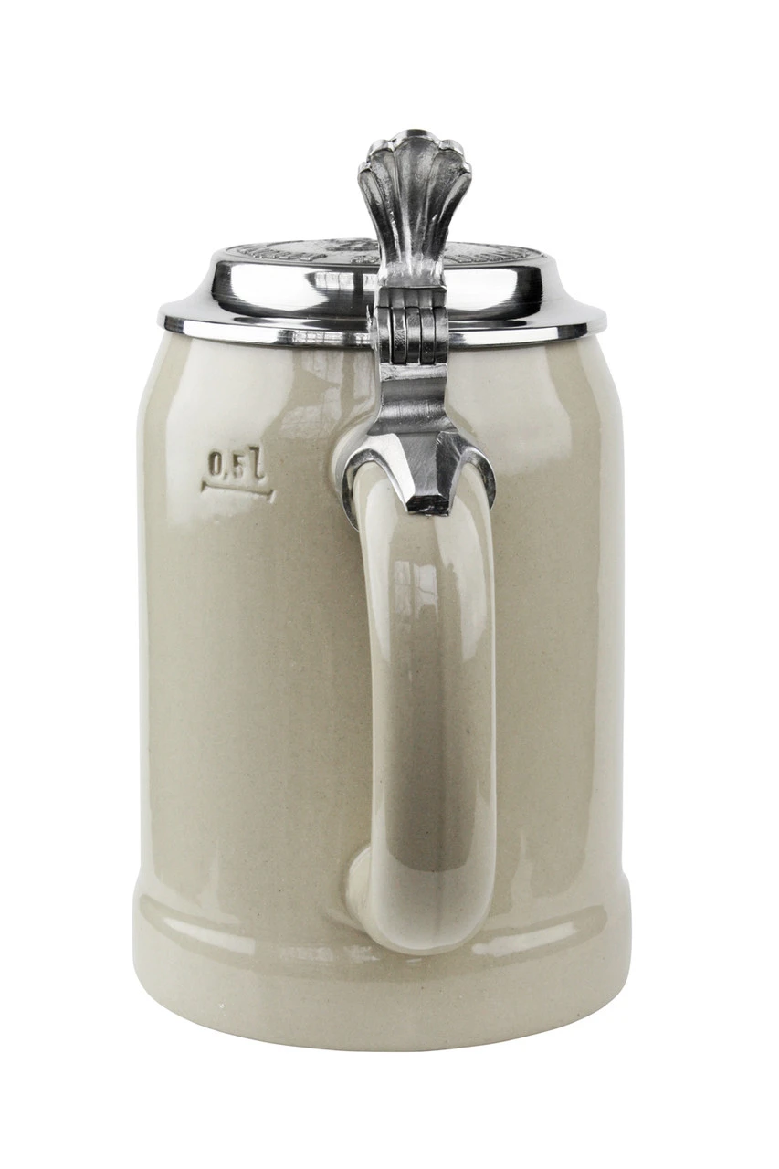 Hofbrauhaus 0.5 Liter Stoneware Beer Stein With HB Lid 5 Hofbrauhaus 0.5 Liter Stoneware Beer Stein With HB Lid - Image 3