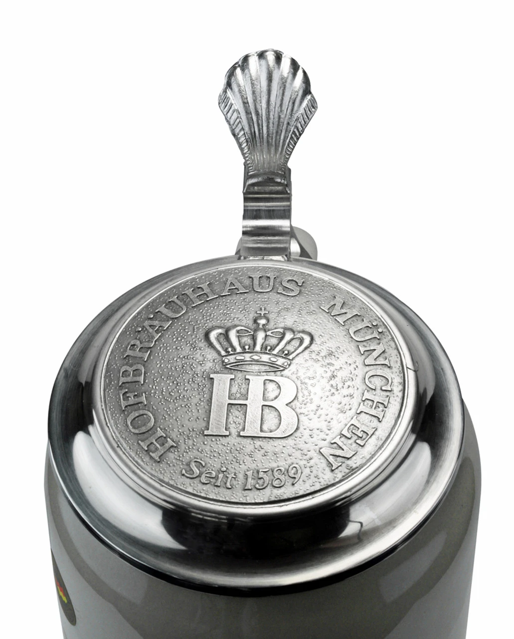 Hofbrauhaus 1 Liter Stoneware Beer Stein With HB Lid 6 Hofbrauhaus 1 Liter Stoneware Beer Stein With HB Lid - Image 4