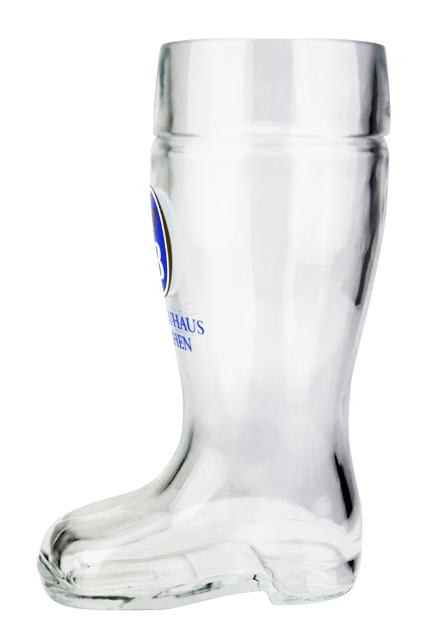 Hofbrauhaus HB Glass Beer Boot 0.5 Liter 5 Hofbrauhaus HB Glass Beer Boot 0.5 Liter - Image 3