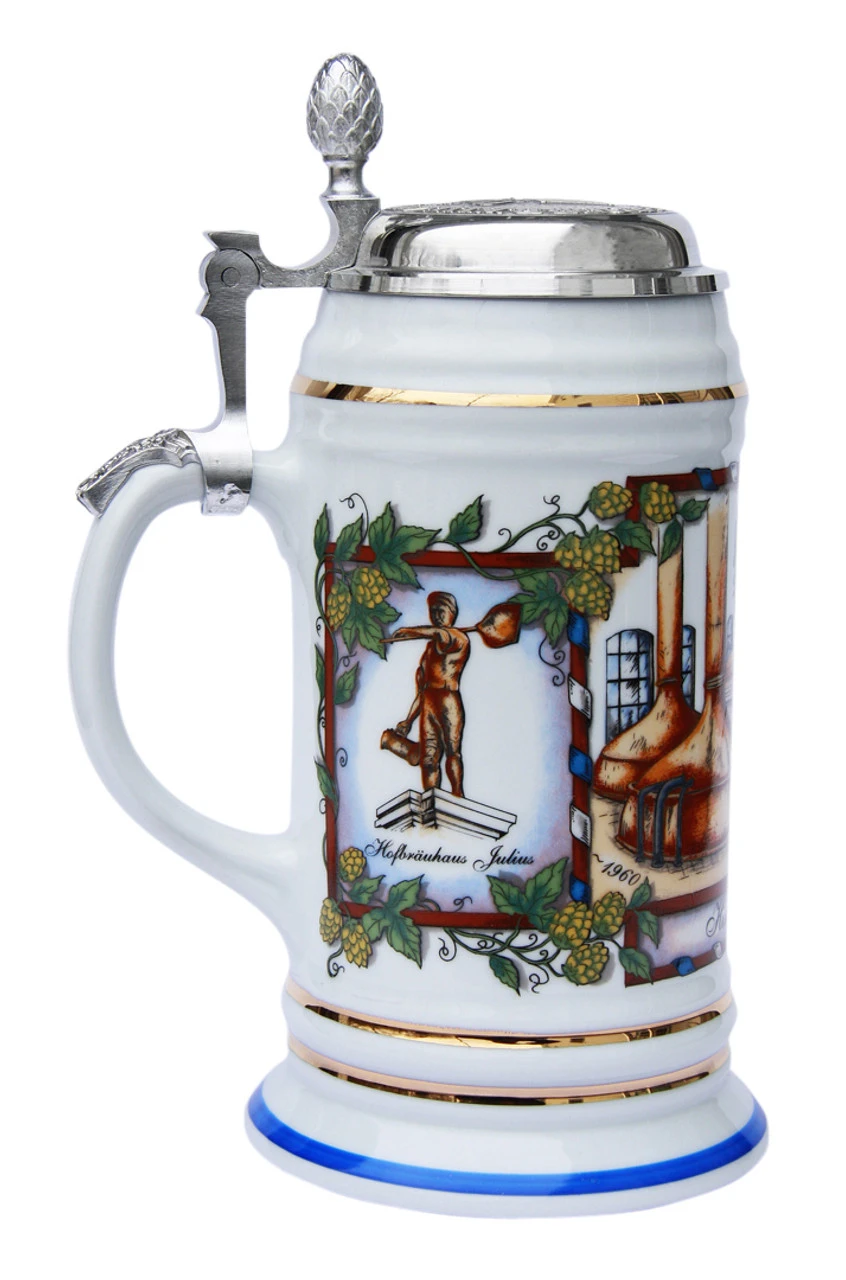 Hofbrauhaus HB Porcelain Beer Stein 3rd Edition 5 Hofbrauhaus HB Porcelain Beer Stein 3rd Edition - Image 3