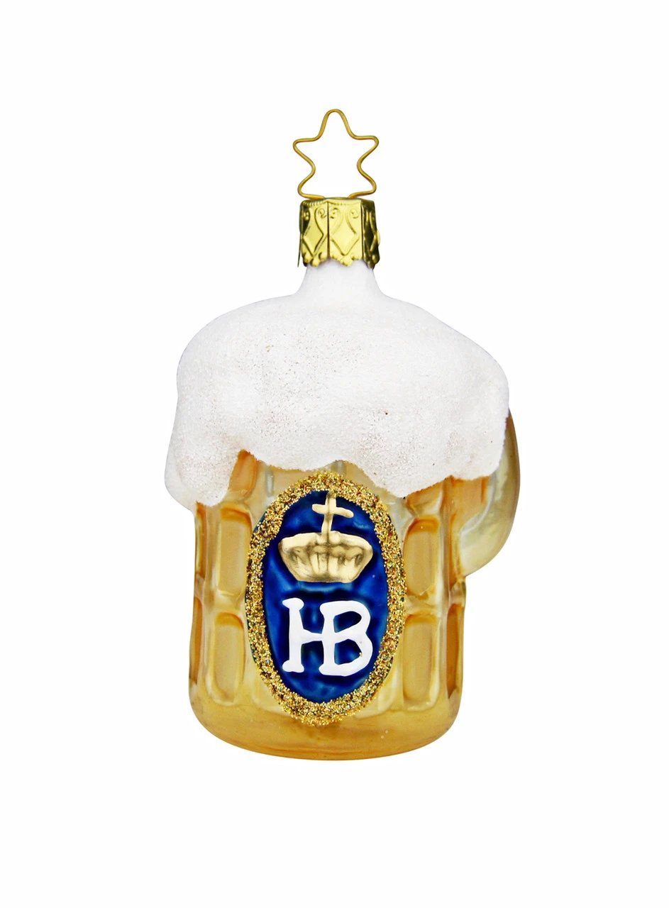 Hofbrauhaus Masskrug Oktoberfest Mug Glass Ornament 3 Hofbrauhaus Masskrug Oktoberfest Mug Glass Ornament