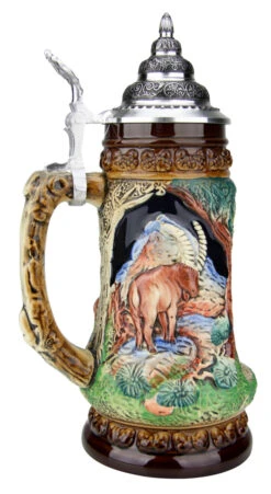 Horse Wildlife Grotto Beer Stein 9 Horse Wildlife Grotto Beer Stein -Beer Stein Store Horse Wildlife Grotto Beer Stein K335BP LS SM 19502.1547174885
