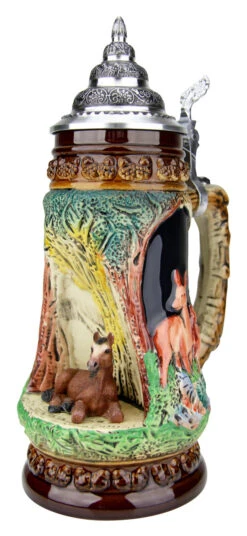 Horse Wildlife Grotto Beer Stein 11 Horse Wildlife Grotto Beer Stein -Beer Stein Store Horse Wildlife Grotto Beer Stein K335BP RA SM 51202.1547174886