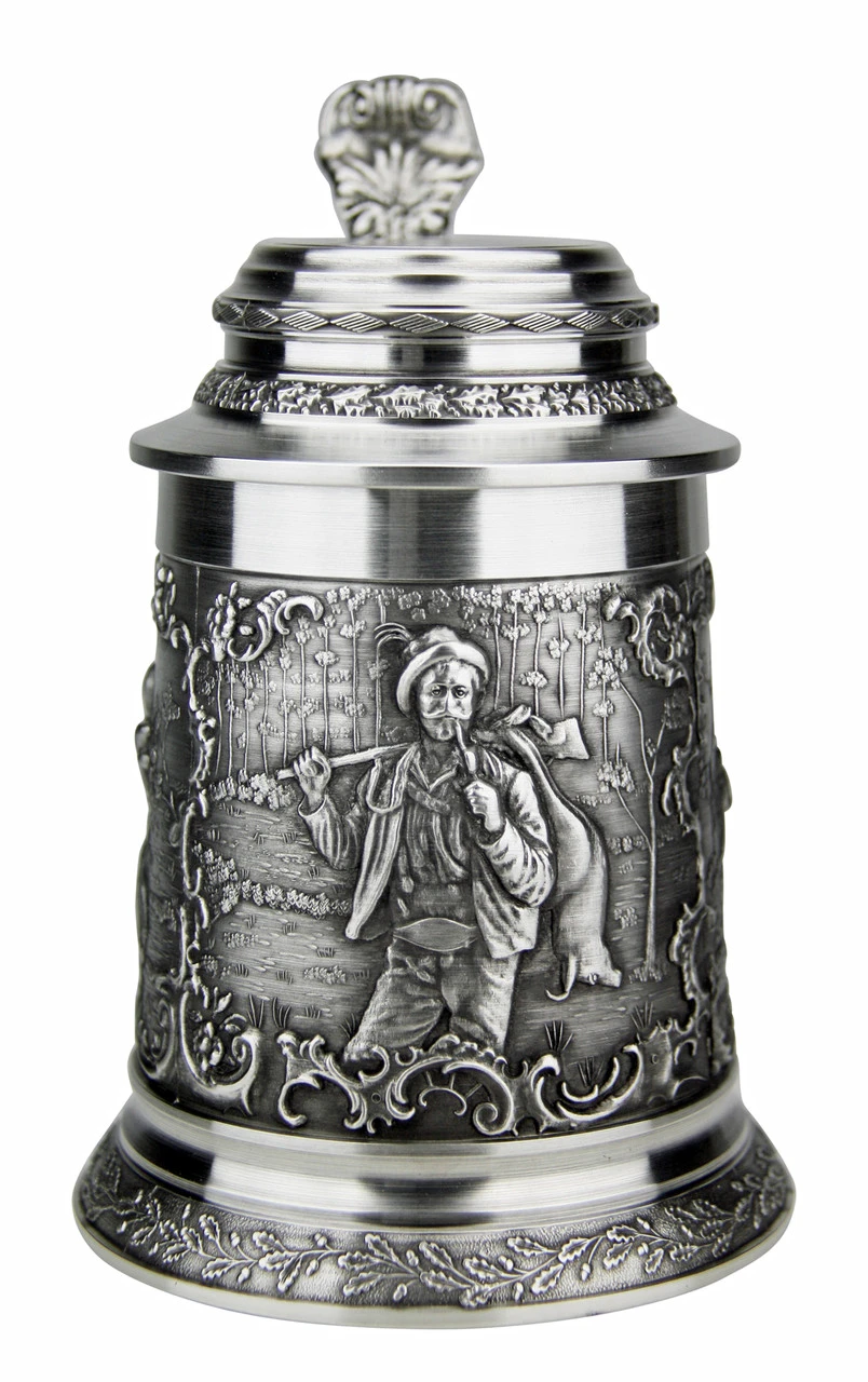 Hunter Pewter Beer Stein 3 Hunter Pewter Beer Stein