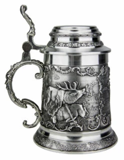 Hunter Pewter Beer Stein 12 Hunter Pewter Beer Stein -Beer Stein Store Hunter Pewter Beer Stein AS12351 LS SM 09588.1511128213
