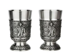 Hunter Pewter Shot Cup 1 Oz | Set Of 2 -Beer Stein Store Hunter Pewter Shot Cup 1 oz Set of 2 AS12402 Hunter SM 33313.1679781604