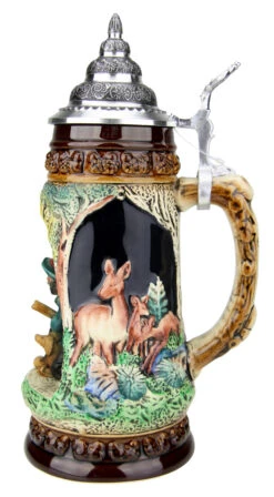 Hunter With Dog Wildlife Grotto Beer Stein -Beer Stein Store Hunter with Dog Wildlife Grotto Beer Stein K335BJ RS SM 53827.1547158735