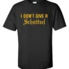 I Don't Give A Schnitzel | Black T Shirt -Beer Stein Store I Dont Give a Schnitzel HB Hofbrauhaus Brewery T Shirt 69975.1558467881