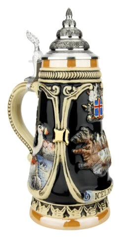Iceland Beer Stein 11 Iceland Beer Stein -Beer Stein Store Iceland German Beer Stein K303IC LA SM 04603.1623269941
