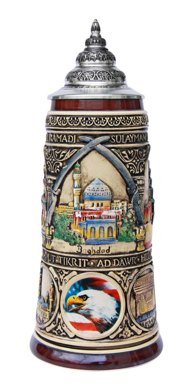 Iraqi Freedom Commemorative Beer Stein 3 Iraqi Freedom Commemorative Beer Stein