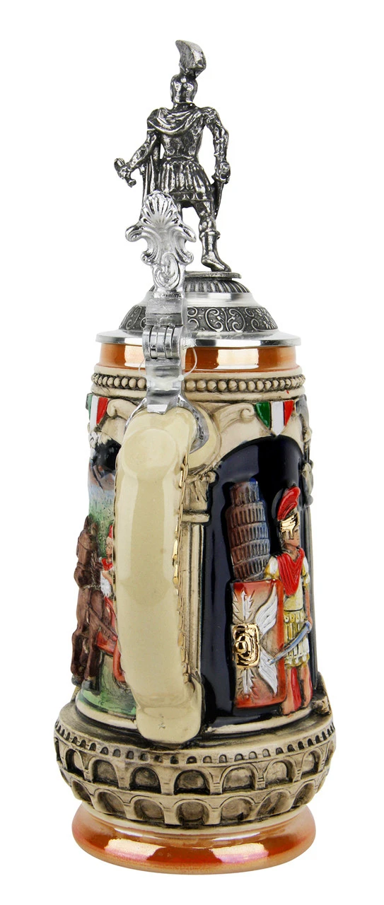 Italian Emperor Imperator Caeser Beer Stein | Legionnaire Lid 6 Italian Emperor Imperator Caeser Beer Stein | Legionnaire Lid - Image 4