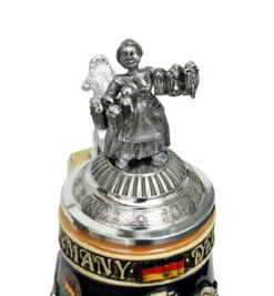 Deutschland Legacy Beer Stein | Beer Maiden Lid And Pewter Base -Beer Stein Store K1010BZF Detail SM 69801.1417106357