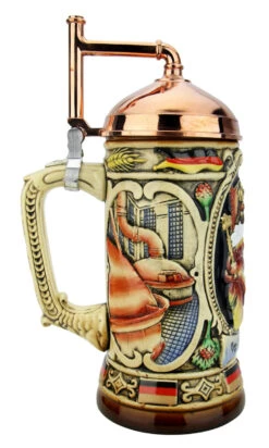 King Gambrinus Brewers Prosit Beer Stein | Copper Kettle Lid 10 King Gambrinus Brewers Prosit Beer Stein | Copper Kettle Lid -Beer Stein Store King Gambrinus Brewers Prosit Beer Stein Copper Kettle Lid K358C LS SM 69100.1611514980