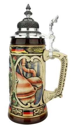 King Gambrinus Brewers Prosit Beer Stein -Beer Stein Store King Gambrinus Prosit Beer Stein K358F RS SM 27280.1605806135