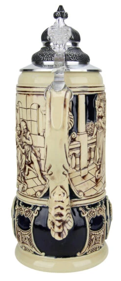 King Limitaet 2001 | Lohengrin Antique Style Beer Stein 14 King Limitaet 2001 | Lohengrin Antique Style Beer Stein -Beer Stein Store King Limitaet 2001 Lohengrin Antique Style Beer Stein K2031E Back SM 17029.1479252389