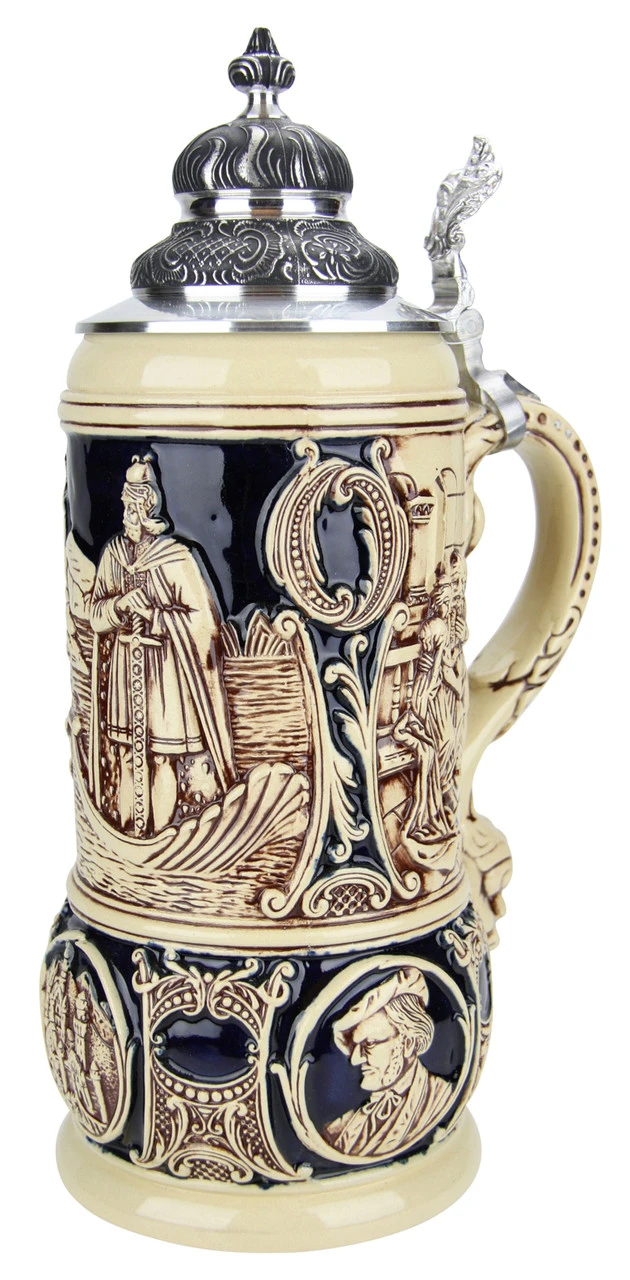 King Limitaet 2001 | Lohengrin Antique Style Beer Stein 10 King Limitaet 2001 | Lohengrin Antique Style Beer Stein - Image 8