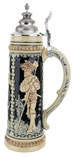 King Limitaet 2004 | Goddess Of Hunters Antique Style Beer Stein 15 King Limitaet 2004 | Goddess Of Hunters Antique Style Beer Stein -Beer Stein Store King Limitaet 2004 Goddess of Hunters Handpainted Beer Stein Cobalt K2034E RS SM 81729.1461705847