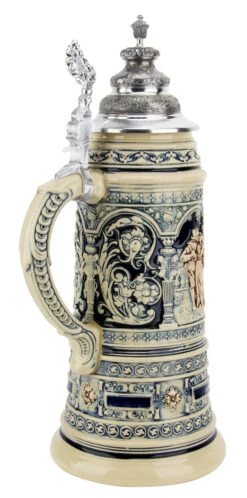 King Limitaet 2005 | Lovers Tryst Antique Style Beer Stein 14 King Limitaet 2005 | Lovers Tryst Antique Style Beer Stein -Beer Stein Store King Limitaet 2005 German Romance Antique Style Beer Stein K2035E BA SM 59537.1463176175