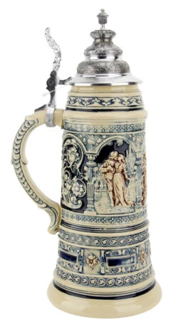 King Limitaet 2005 | Lovers Tryst Antique Style Beer Stein 15 King Limitaet 2005 | Lovers Tryst Antique Style Beer Stein -Beer Stein Store King Limitaet 2005 German Romance Antique Style Beer Stein K2035E LS SM 59864.1463176186