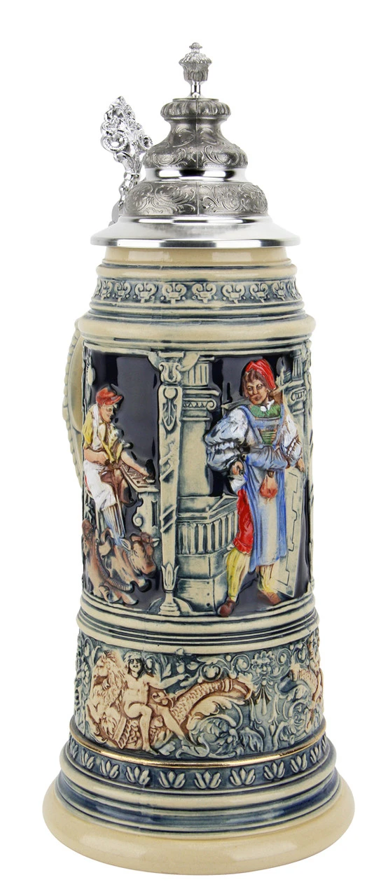 King Limitaet 2007 | Medieval Master Craftsman Handpainted Beer Stein 4 King Limitaet 2007 | Medieval Master Craftsman Handpainted Beer Stein - Image 2
