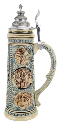 King Limitaet 2008 | Old Testament Antique Style Beer Stein 14 King Limitaet 2008 | Old Testament Antique Style Beer Stein -Beer Stein Store King Limitaet 2008 Old Testament Handpainted Beer Stein Cobalt K2038E RS SM 22228.1461704940