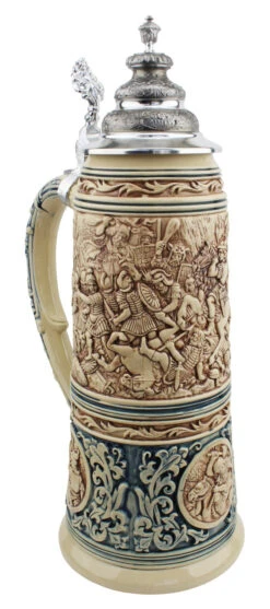 King Limitaet 2016 | Battle Of Teutoburg Forest Antique Style Beer Stein Brown