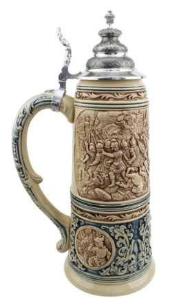King Limitaet 2016 | Battle Of Teutoburg Forest Antique Style Beer Stein Brown 13 King Limitaet 2016 | Battle Of Teutoburg Forest Antique Style Beer Stein Brown -Beer Stein Store King Limitaet 2016 Battle of Teutoburg Forest Antique Style Beer Stein K2046E LS SM 30812.1458848502