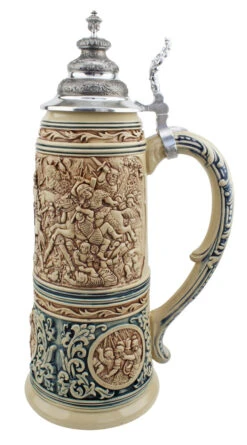 King Limitaet 2016 | Battle Of Teutoburg Forest Antique Style Beer Stein Brown 11 King Limitaet 2016 | Battle Of Teutoburg Forest Antique Style Beer Stein Brown -Beer Stein Store King Limitaet 2016 Battle of Teutoburg Forest Antique Style Beer Stein K2046E RS SM 97808.1458848500