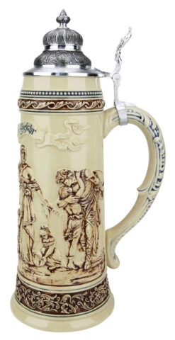 King Limitaet 2017 | Defending The Homeland Antique Style Beer Stein 13 King Limitaet 2017 | Defending The Homeland Antique Style Beer Stein -Beer Stein Store King Limitaet 2017 Defending the Homeland Antique Style Beer Stein K2047E RS SM 00012.1489794027