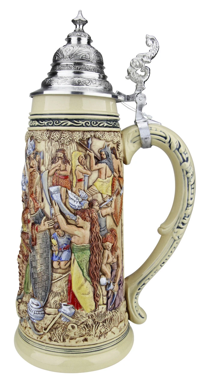 King Limitaet 2018 | Old German Victory Feast Handpainted Beer Stein 5 King Limitaet 2018 | Old German Victory Feast Handpainted Beer Stein - Image 3