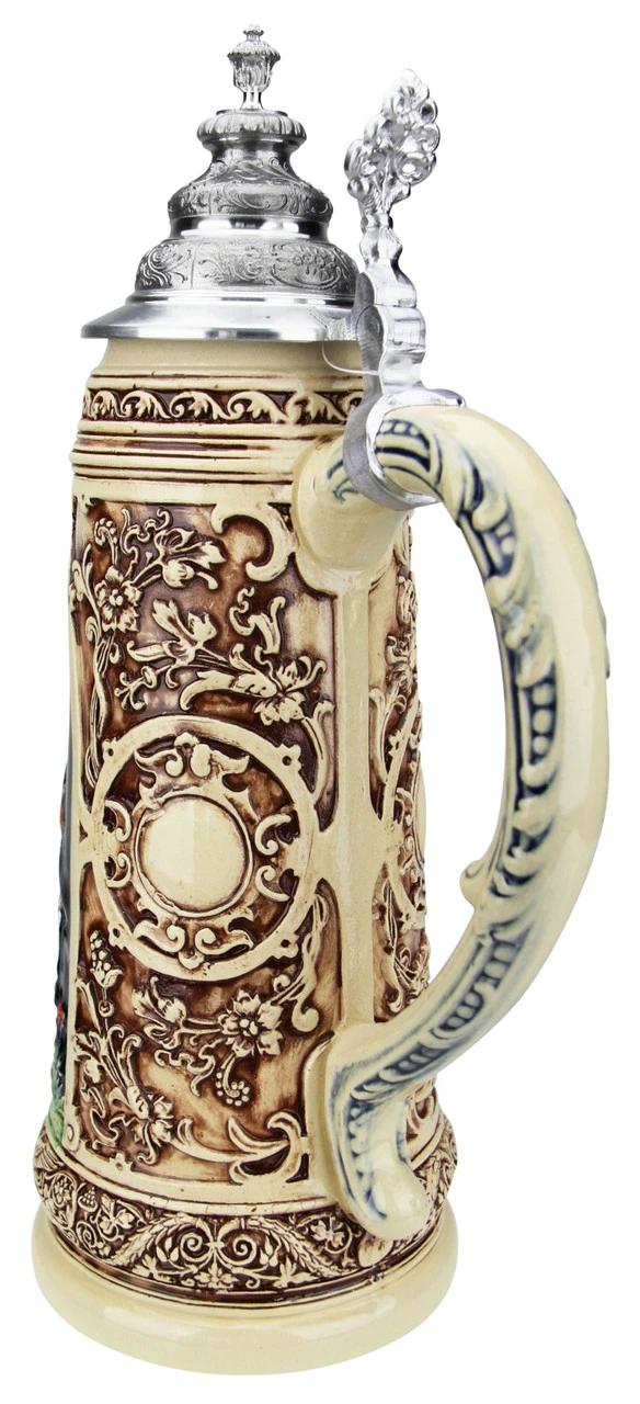 King Limitaet 2019 | Falcon Hunt Handpainted Beer Stein 6 King Limitaet 2019 | Falcon Hunt Handpainted Beer Stein - Image 4