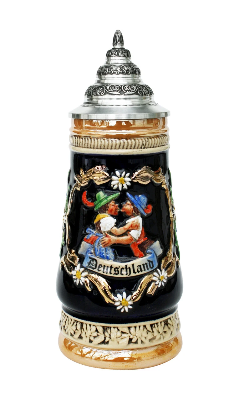 Kissing Couple German Beer Stein | 0.3 Liter 3 Kissing Couple German Beer Stein | 0.3 Liter